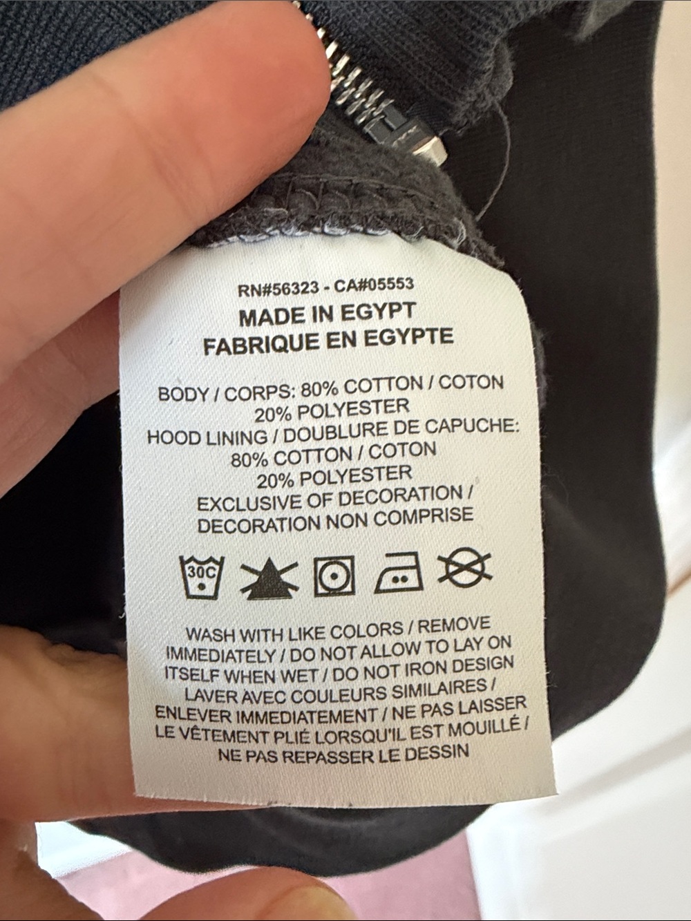 Nike Black Zip Up Hoodie with Tropical Palm and Floral Print. Size Large. - Picture 7 of 11